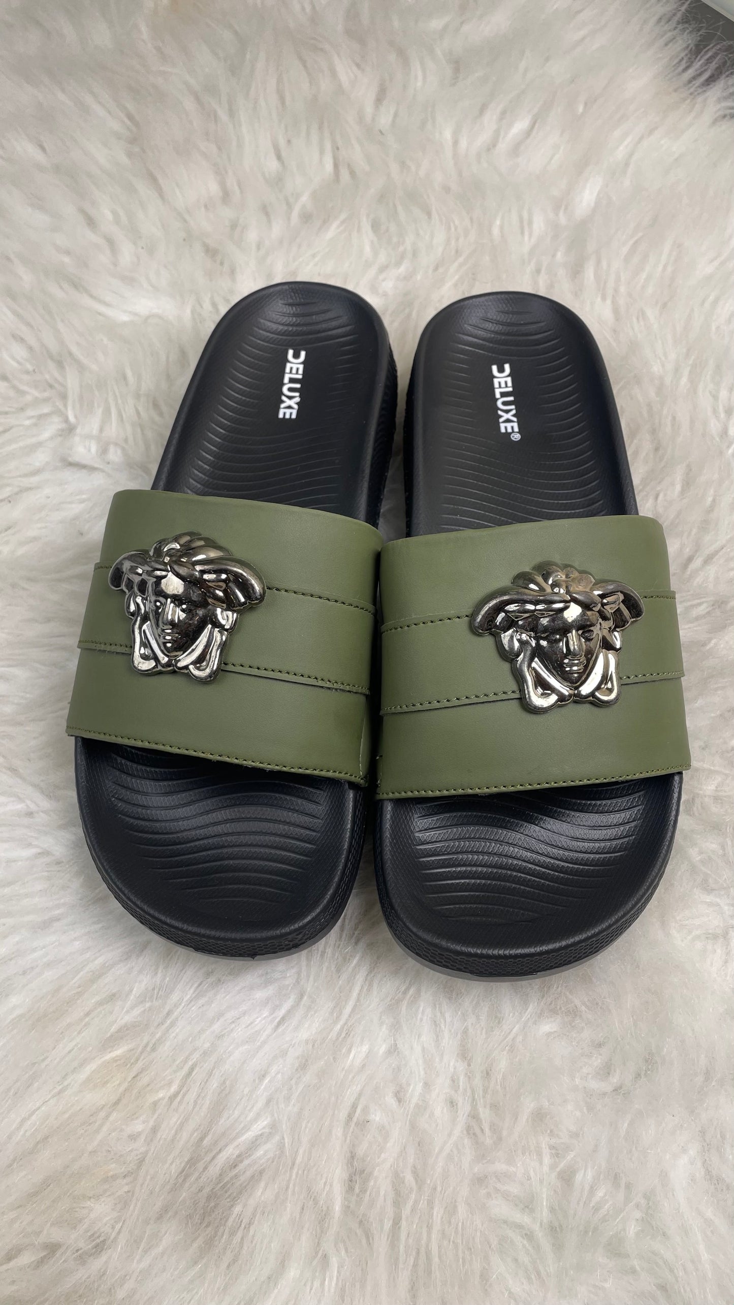 Versace Slipper Green (Ultra soft sole & medicated foaming)