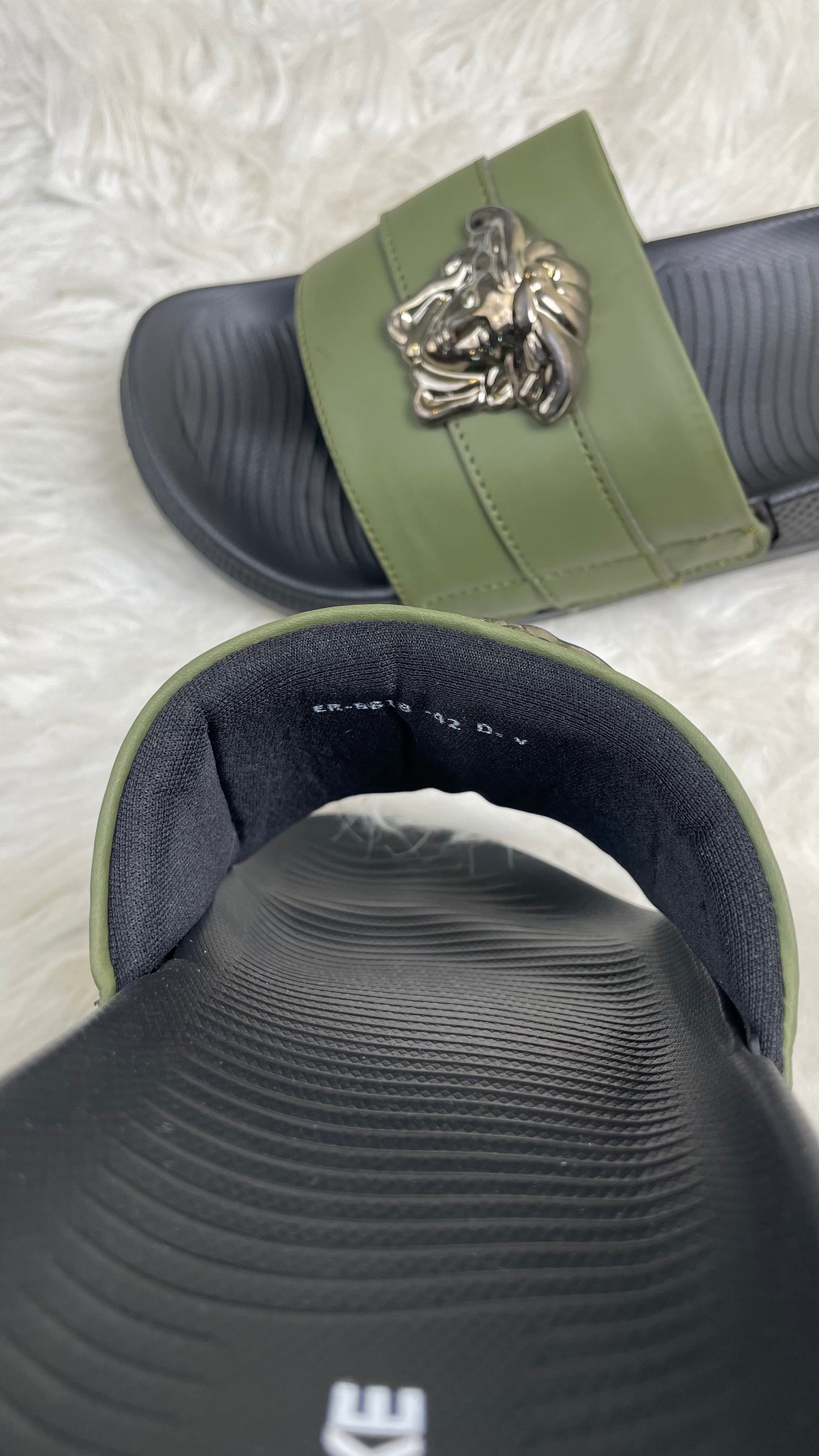 Versace Slipper Green (Ultra soft sole & medicated foaming)