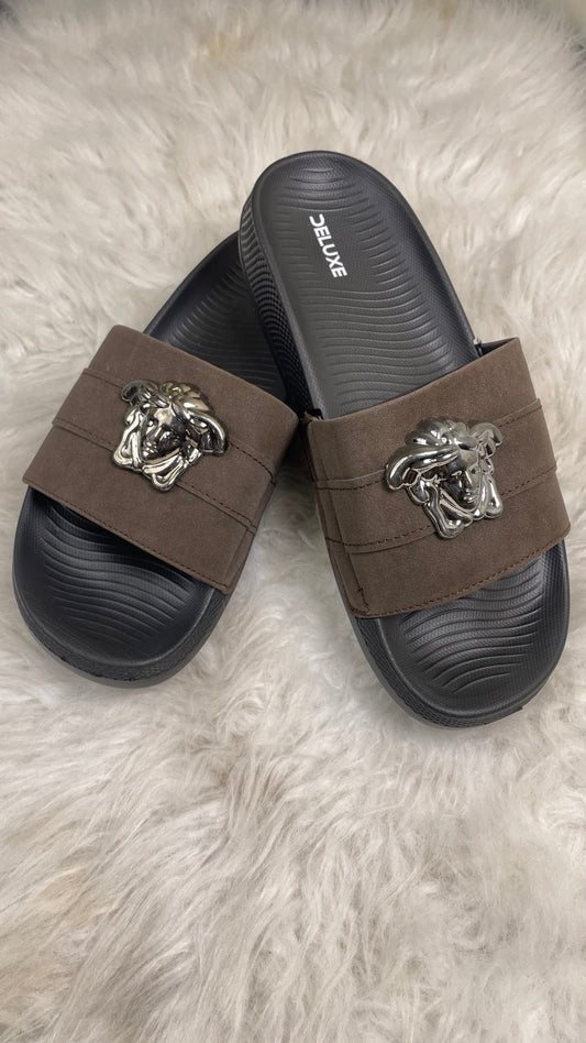 Versace Slipper Brown (Ultra soft sole & medicated foaming)