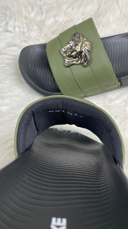 Versace Slipper Green (Ultra soft sole & medicated foaming)