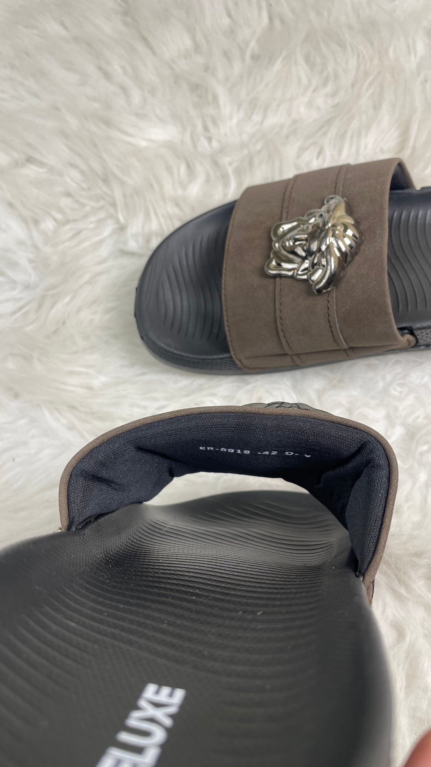 Versace Slipper Brown (Ultra soft sole & medicated foaming)